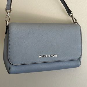 Michael Kors crossbody light blue purse